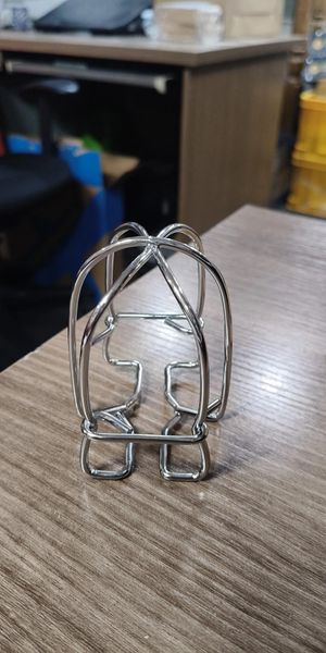 One piece double hook sprinkler head guards 3/4" Silver