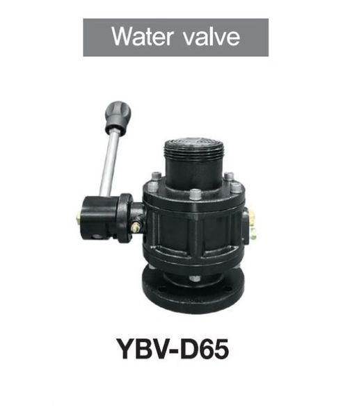 FIRE TRUCK BALL VALVE YBV-D65 2.5 FLAT FACED INLET X 2.5" NH/NST MALE AMERICAN FIRE FIGHTING THREADS ALUMINUM ALLOY CONSTRUCTION