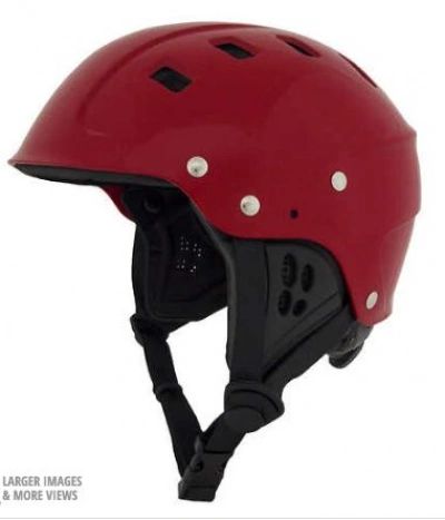 NRS Chaos Helmet - Side Cut Red Large