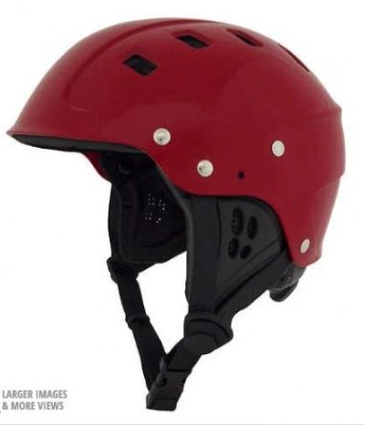 NRS Chaos Helmet - Side Cut Red M