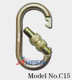 C15 Manual Screwgate Carabiner Steel