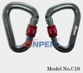 C18 Manual Screwgate Carabiner Aluminum