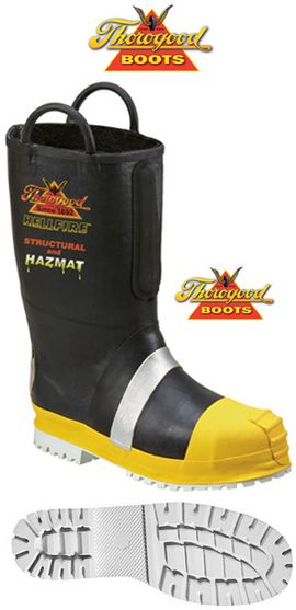 Thorogood Fire Boots 807-6003 Rubber Insulated EH Felt Boots Size 8