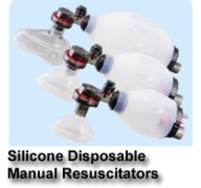 Silicone Disposable Manual Resuscitators (Bag Valve Mask) Adult