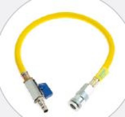 519052 Air hose with ball valve 10m Yellow Sava