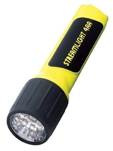 68201 4AA ProPolymer LED Flashlight with White LEDs, Yellow