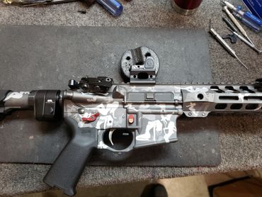 Same AR pistol from the other side