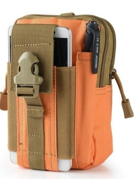 Mobile phone admin pouch. Orange