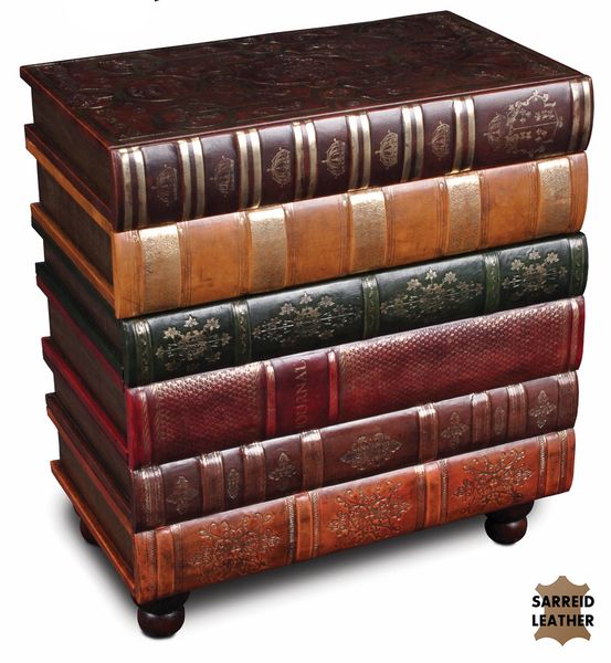 Book Side Table Storage Chest Large Martelle International