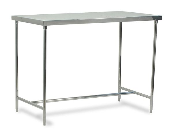 Kitchen Prep Table Marble Top Chrome Finish Bravo Interiors