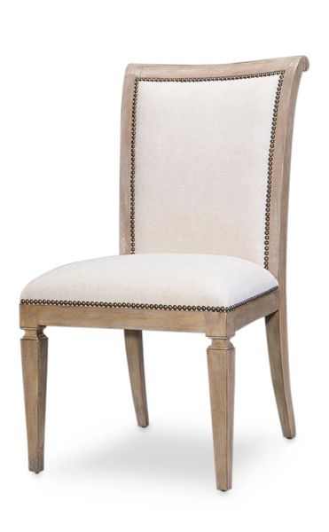 Scroll Back Dining Chair Heather Gray Set of 2