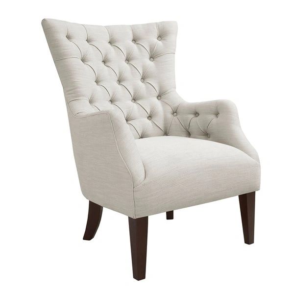 Tufted Armchair Wingback Hardwood Many Colors Available