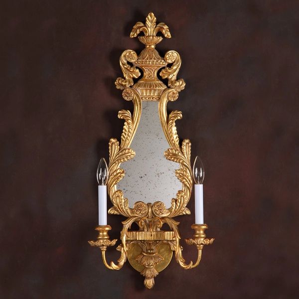 George III Lighted Sconce Antique Goldleaf
