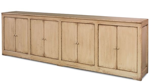 Long Cabinet Solid Pine Hand Painted