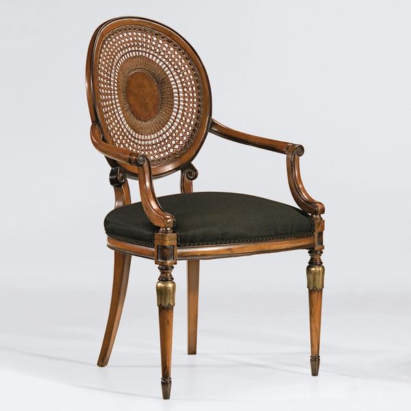 Cane Back Armchair Neoclassical French