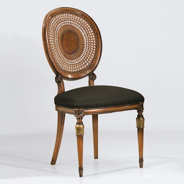 Cane Back Side Chair Neoclassical French
