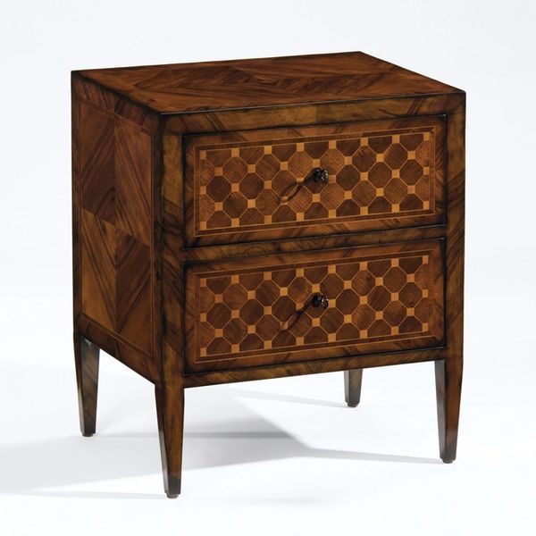 Italian Neoclassical Console Table Chest with Inlay Detail