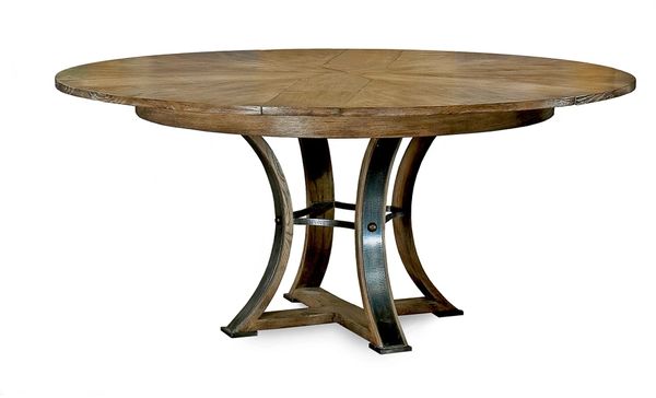 Jupe Dining Table Solid Oak Modern Rustic