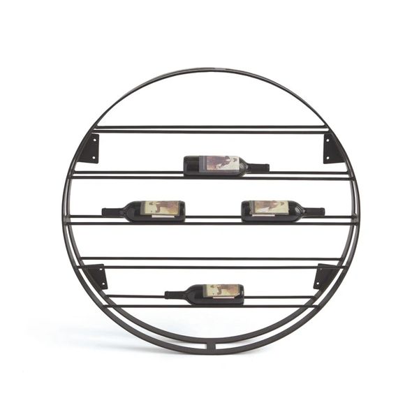 Round wine rack wall new arrivals