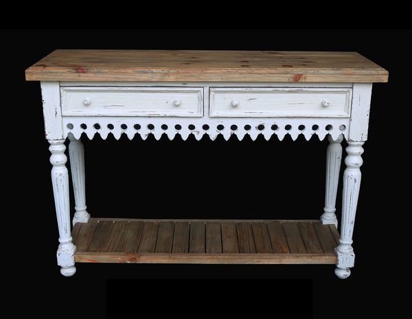 Coastal Sideboard Table Rustic Country