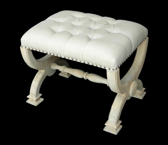 Coastal Stool Ottoman Rustic Country