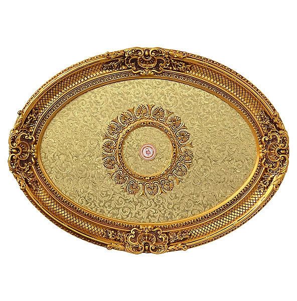 Gold Ceiling Medallion For Chandelier Oval