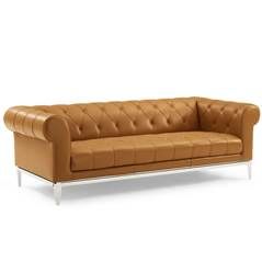 Chesterfield Sofa Tan Leather