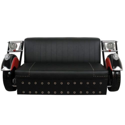 Motorcycle Sofa Couch Harley Leather Martelle International