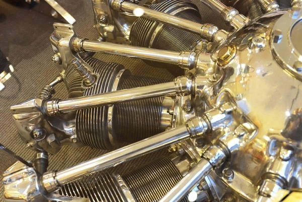 Airplane Engine Coffee Cocktail Table Pratt Whitney Cylinders 