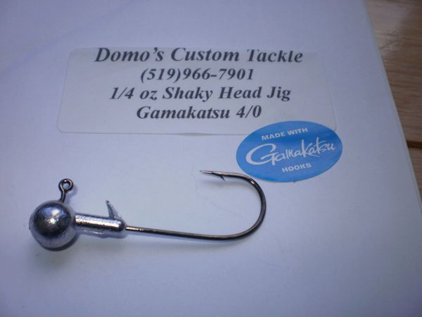 10 Pcs 3/8 oz Tube Jig Head 4/0 Gamakatsu 60 Degree EWG Hook