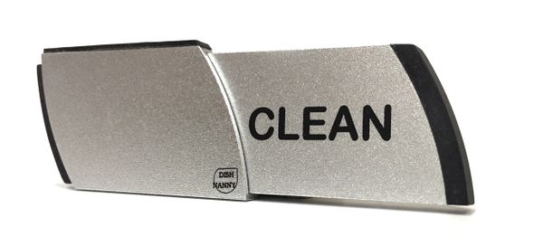 Premium Metal Dishnanny Silver with Black lettering