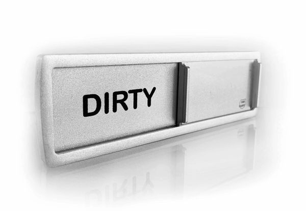 Clean Dirty Dishwasher Magnet Sign - Original Black and White Design