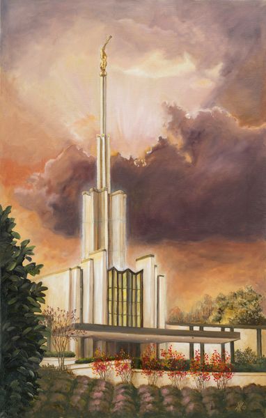 11 x17" Print, LDS Temple -Altanta Georgia (Fall)