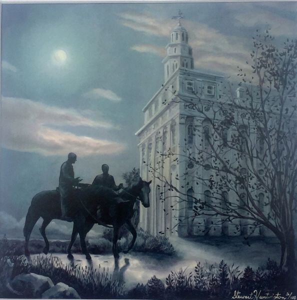 GICLEE' PRINT 11"X11" NAUVOO LDS TEMPLE