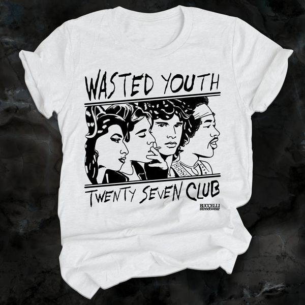 Wasted Youth 27 Club Punk T-Shirt by Buccelli Streetwear | Nick ...