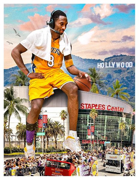 Kobe Bryant in Los Angeles print