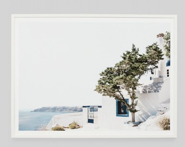 Santorini Villa Framed Print