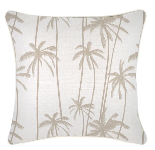 Escape to Paradise Outdoor Cushion Tall Palms- Beige