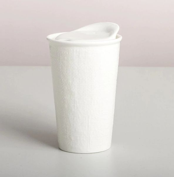 Ceramic Keep Cup- White Linen