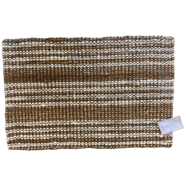 Osbourne Stripe Jute Mat Driftwood Living