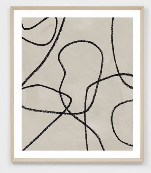 Adaline Black Abstract Lines Print 2