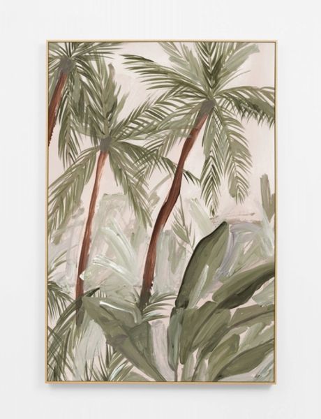 Painted Jungle Framed Canvas