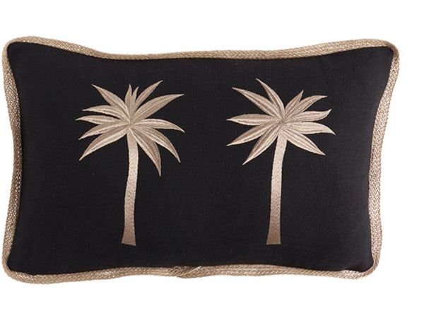 Marigold Palm Lumbar Cushion by Paloma Living