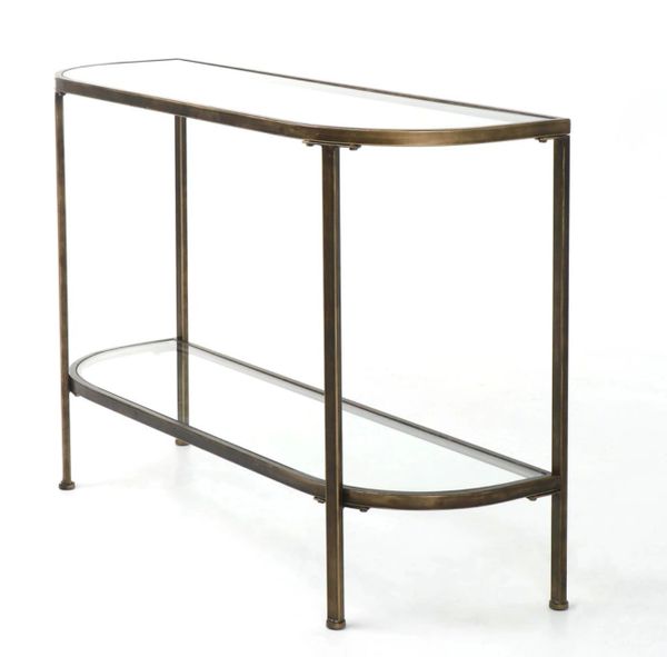 Palladium Curved Console Table