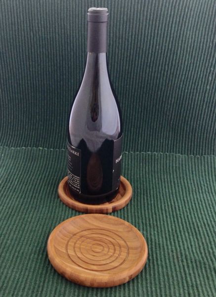 Bamboo Wine Bottle Coaster
