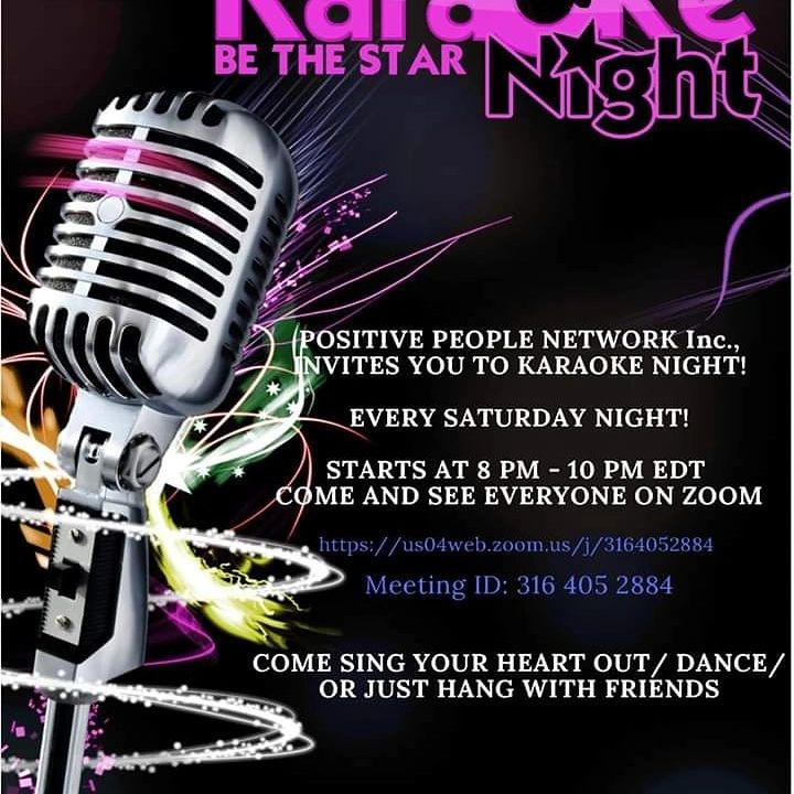 "LETS GET READY TO SANNNNG".

Join us for our  Saturday Night Karaoke Party.
B.Y.O.B., pick your fav