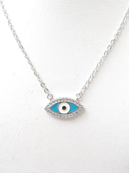 925 sterling silver evil eye necklace