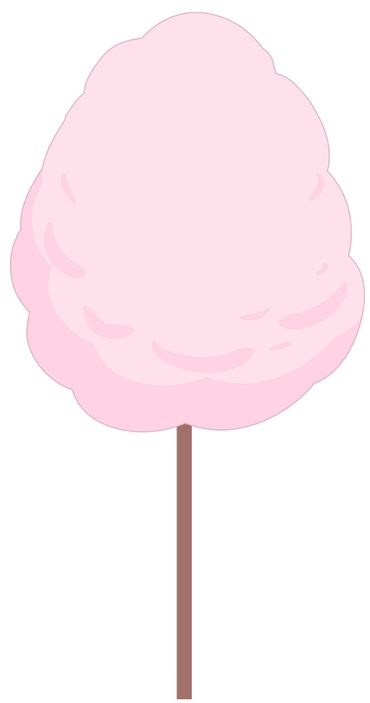 Cotton candy yard sign