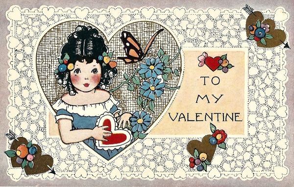 1920s Valentine Postcard | Uncanny Artist