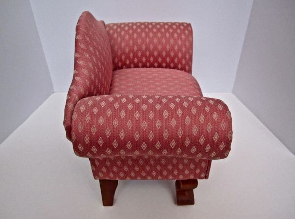Chippendale Style Upholstered Doll Chair | Uncanny Artist